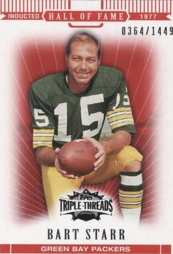 2007 Topps Triple Threads Bart Starr #98