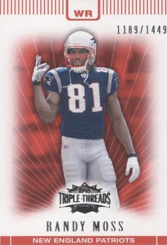 2007 Topps Triple Threads Randy Moss #61