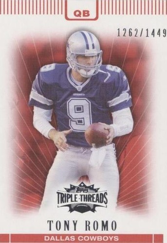 2007 Topps Triple Threads Tony Romo #12