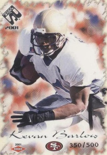 2001 Pacific Private Stock Kevan Barlow #163