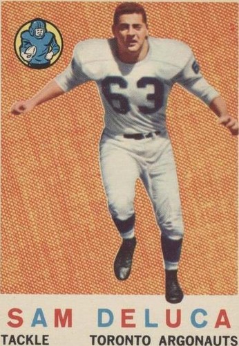 1959 Topps CFL Sam DeLuca #67