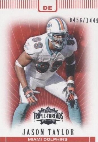 2007 Topps Triple Threads Jason Taylor #80