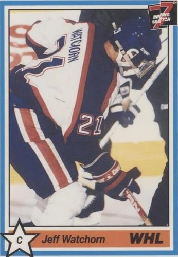 1990-91 7th Inning Sketch WHL - Jeff Watchorn #292