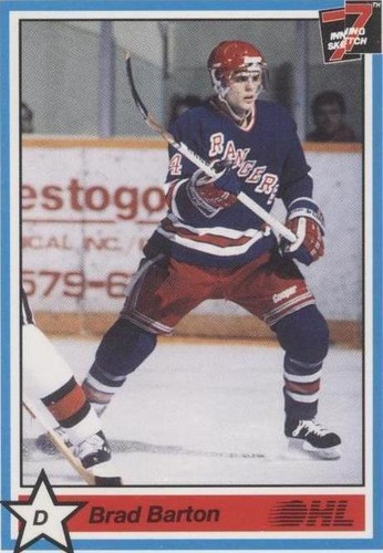 1990-91 7th Inning Sketch OHL - Brad Barton #227