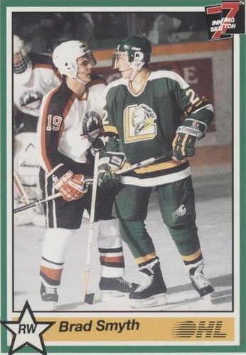 1990-91 7th Inning Sketch OHL - Brad Smyth #143