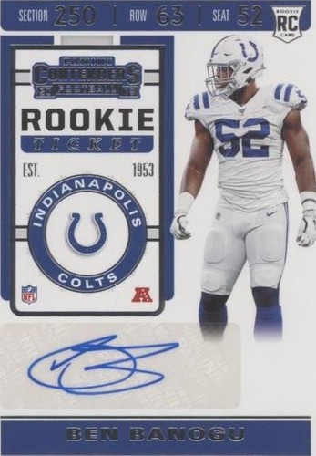 2019 Panini Contenders Ben Banogu #222