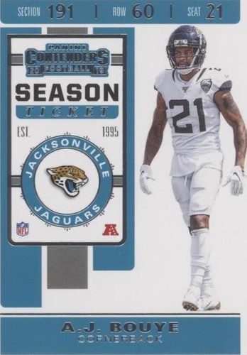 2019 Panini Contenders A.J. Bouye #38