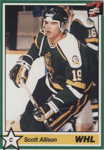 1990-91 7th Inning Sketch WHL - Scott Allison #273