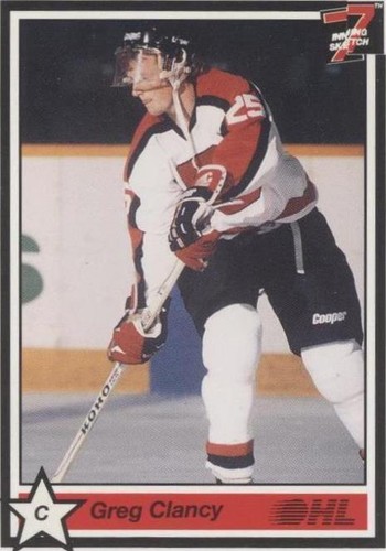 1990-91 7th Inning Sketch OHL - Greg Clancy #81