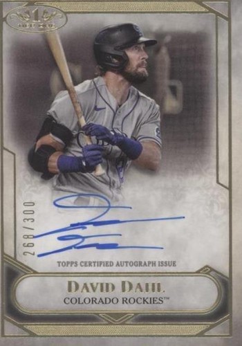 2021 Topps Tier One - David Dahl #T1TA-DDA