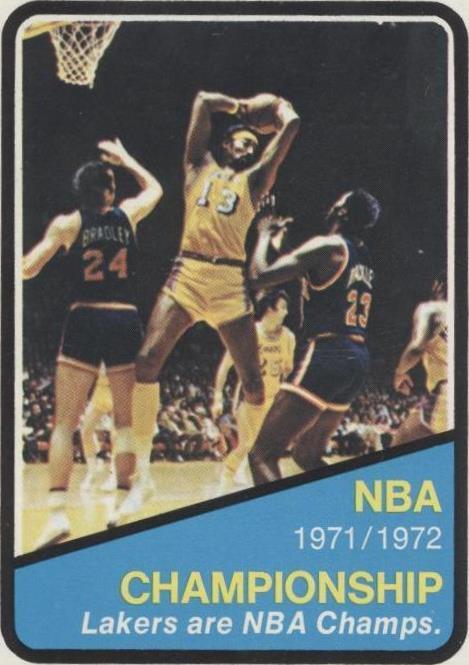 1972-73 Topps - Bill Bradley/Wilt Chamberlain #159