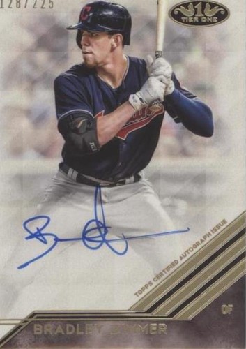2018 Topps Tier One - Bradley Zimmer #BA-BZ