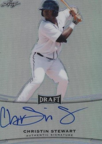 2015 Leaf Metal Draft - Christin Stewart #BA-CS2