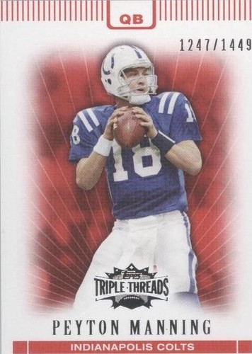 2007 Topps Triple Threads Peyton Manning #1