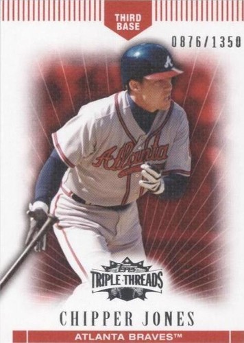 2007 Topps Triple Threads - Chipper Jones #104