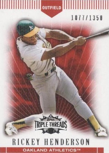 2007 Topps Triple Threads - Rickey Henderson #122