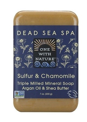Мыло One With Nature Dead Sea Spa с серой и ромашкой, 7 унций мыла