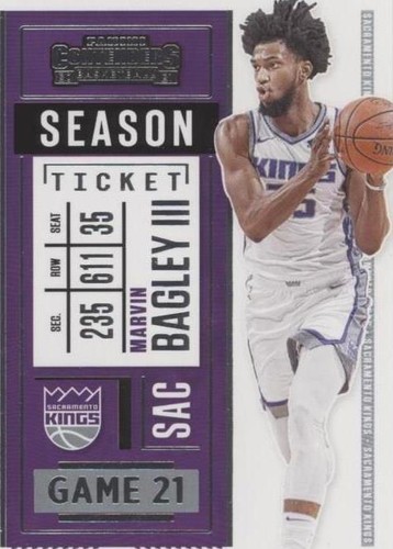 2020-21 Panini Contenders - Marvin Bagley III #19