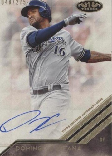 2018 Topps Tier One - Domingo Santana #BA-DSA