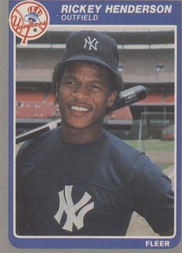 1985 Fleer Update - Rickey Henderson #U-51