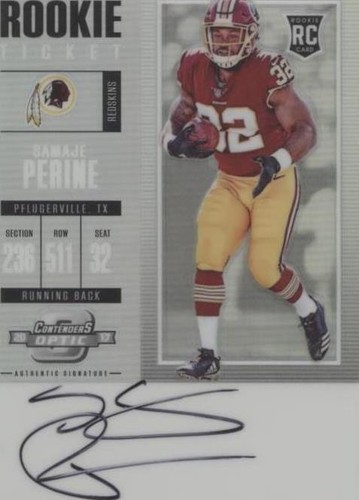 2017 Panini Contenders Optic Samaje Perine #115