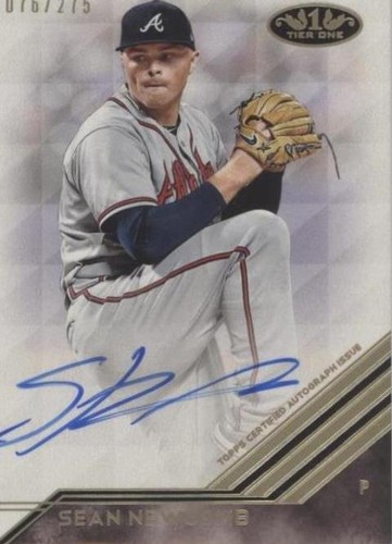 2018 Topps Tier One - Sean Newcomb #BA-SN