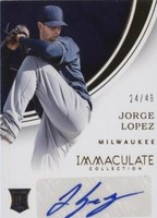 2016 Panini Immaculate Collection - Jorge Lopez #RA-JL