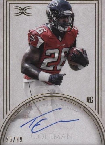 2015 Topps Definitive Collection Tevin Coleman #DRA-TC