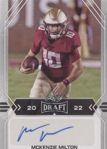 2022 Leaf Draft McKenzie Milton #BA-MM2