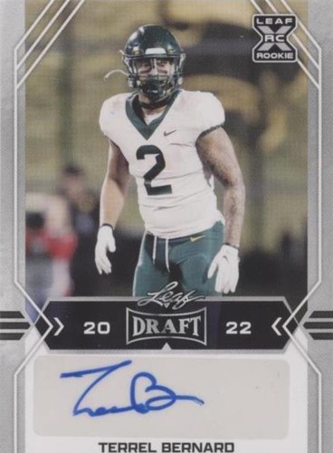 2022 Leaf Draft Terrel Bernard #BA-TB1