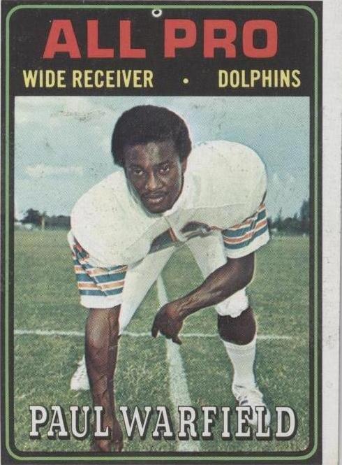 1974 Topps Paul Warfield #128