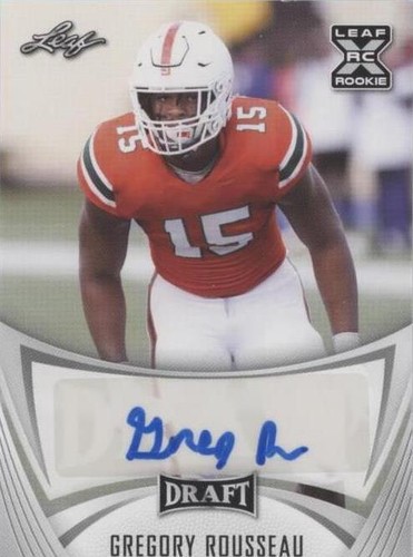 2021 Leaf Draft Greg Rousseau #BA-GR1