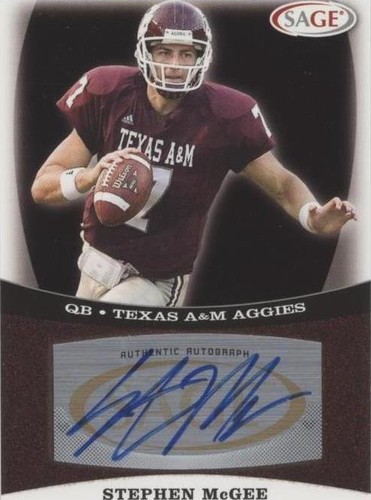 2009 SAGE Stephen McGee #A34
