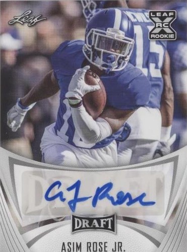 2021 Leaf Draft Asim Rose Jr. #BA-ARJ