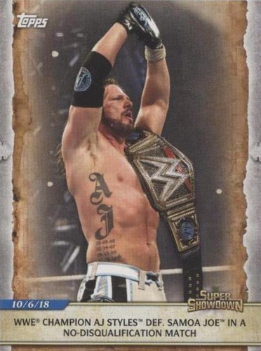 2020 Topps WWE Road to Wrestlemania - AJ Styles #65