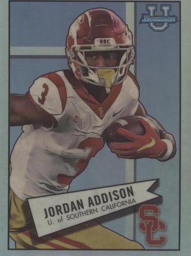 2022 Bowman University Chrome Jordan Addison #52BF-12