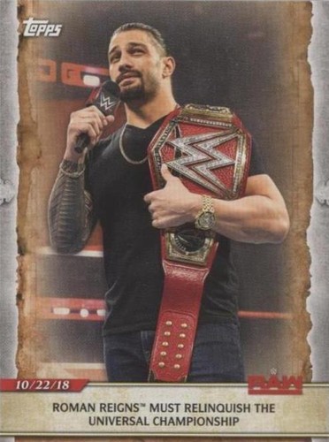2020 Topps WWE Road to Wrestlemania - Roman Reigns #22