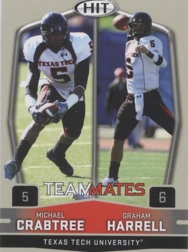 2009 SAGE Hit Graham Harrell Michael Crabtree #55