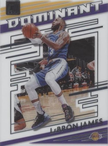2020 Panini Clearly Donruss LeBron James #49 Blue /99 Lakers