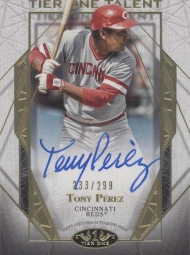 2022 Topps Tier One - Tony Perez #T1TA-TP
