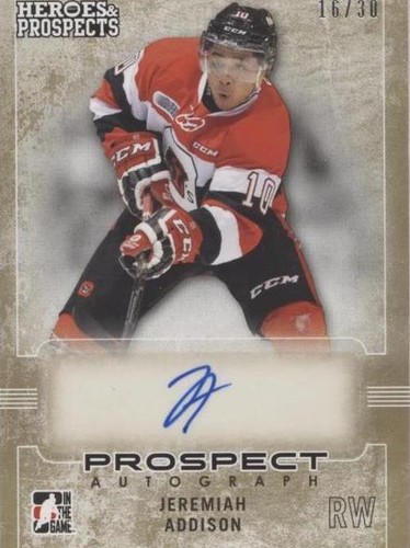 2014-15 In the Game Heroes and Prospects - Jeremiah Addison #38