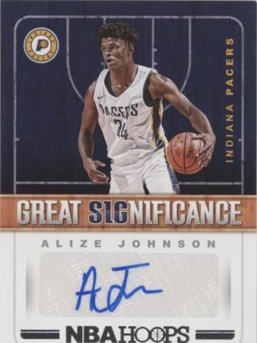 2018-19 Panini NBA Hoops - Alize Johnson #GS-AJ