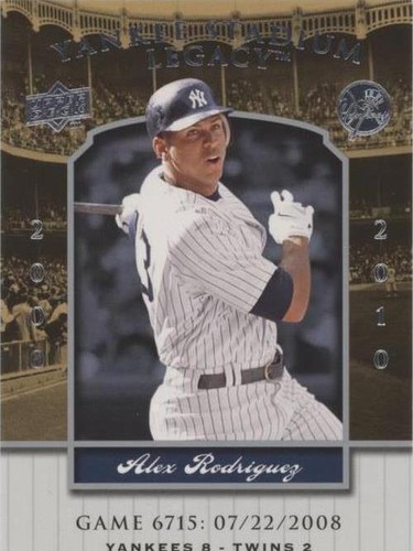 2008 Upper Deck - Alex Rodriguez #YSL6715