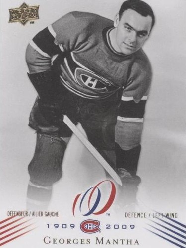 2008-09 Upper Deck Montreal Canadiens Centennial Set - Georges Mantha #55