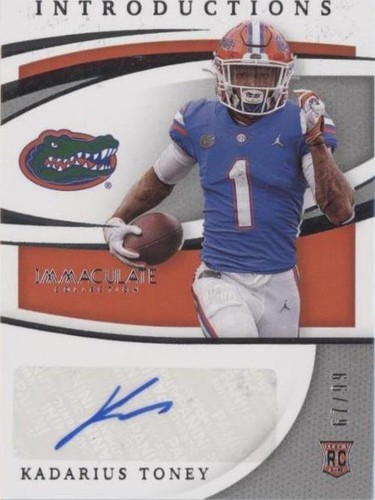 2021 Panini Immaculate Collection Collegiate Kadarius Toney #IMI-KT