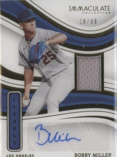 2023 Panini Immaculate Collection - Bobby Miller #CMS-BM