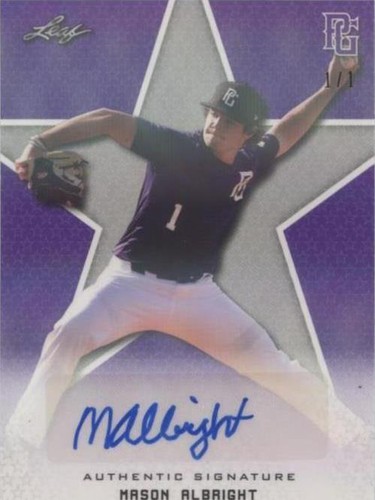 2020 Leaf Perfect Game National Showcase - Mason Albright #BA-MA1