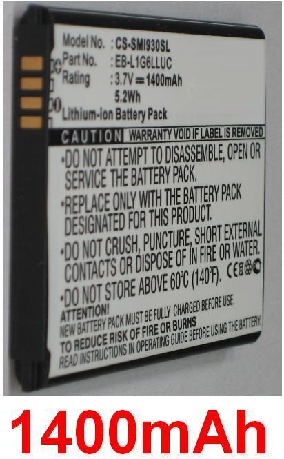 Batterie 1400mah Type Eb-L1g6lluc Pour Samsung Galaxy S Iii Progre, Sgh-I747m 
