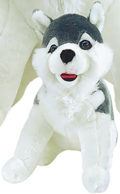 Homer The Pet Puppy Husky -  (Pack of 3!!) - Soft & Cozy - 7.5''  Great Gift!