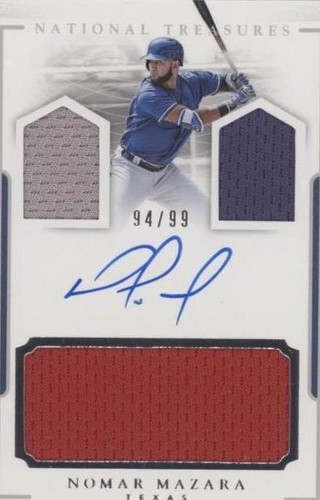 2016 Panini National Treasures - Nomar Mazara #PCS-NM